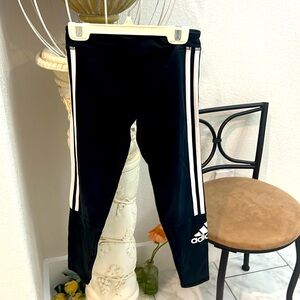 Addidas girl pants a litrel messed up